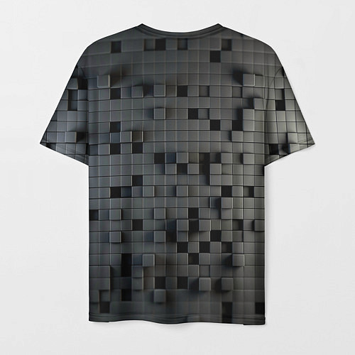 Мужская футболка Digital pixel black / 3D-принт – фото 2
