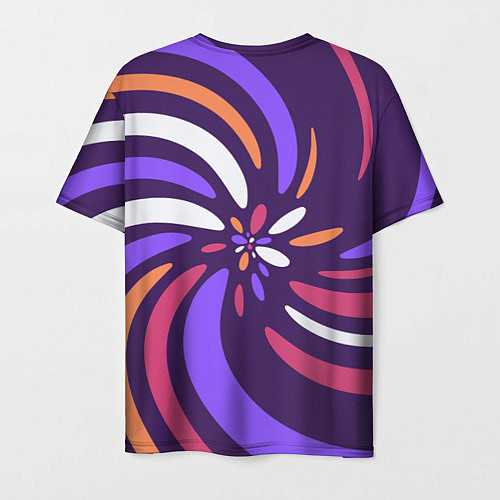 Мужская футболка Галактика цветов / 3D-принт – фото 2