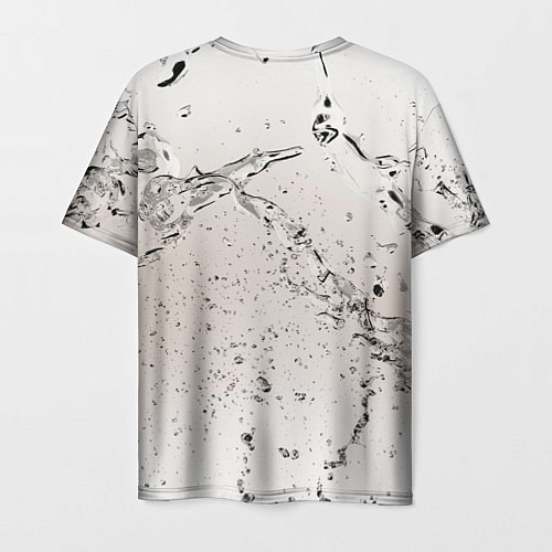 Мужская футболка Волна на стекле / 3D-принт – фото 2