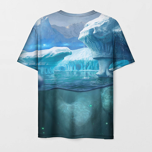 Мужская футболка Subnautica - КРАБ на леднике / 3D-принт – фото 2