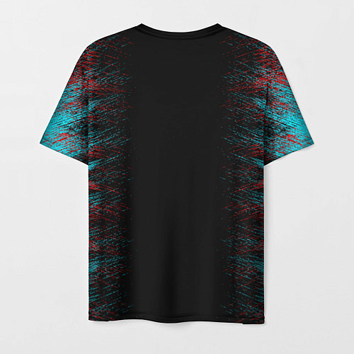 Мужская футболка Сyberpunk 2077 samurai neon / 3D-принт – фото 2