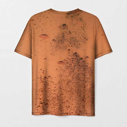 Мужская футболка Песчаные штрихи / 3D-принт – фото 2