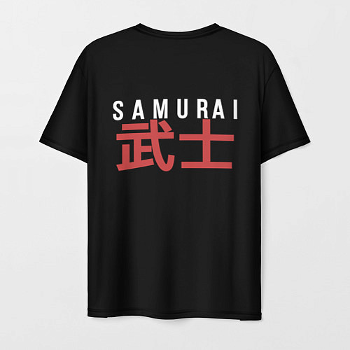 Мужская футболка Японский самурай с драконом / 3D-принт – фото 2