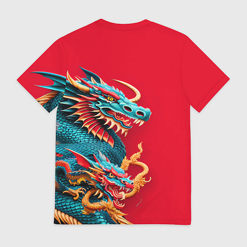 Мужская футболка Japanese dragon - irezumi / 3D-принт – фото 2