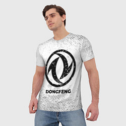 Футболка мужская Dongfeng с потертостями на светлом фоне, цвет: 3D-принт — фото 2