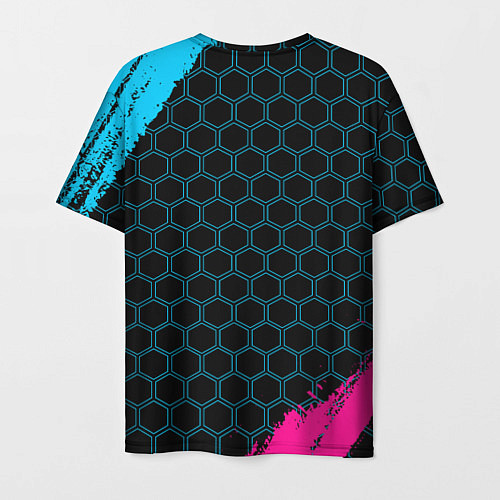 Мужская футболка Skyrim - neon gradient / 3D-принт – фото 2