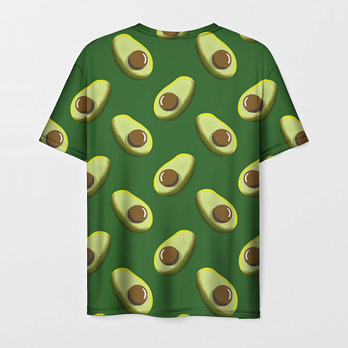 Мужская футболка Авокадо - паттерн / 3D-принт – фото 2