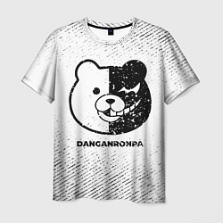 Футболка мужская Danganronpa с потертостями на светлом фоне, цвет: 3D-принт