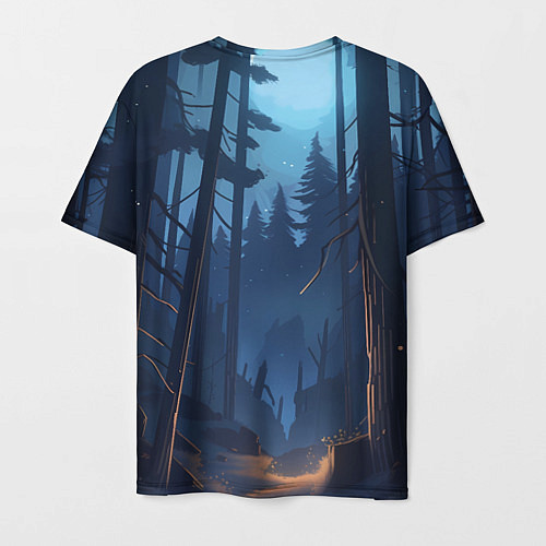 Мужская футболка Диппер в лесу / 3D-принт – фото 2