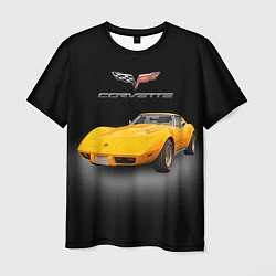 Футболка мужская Американский спорткар Chevrolet Corvette Stingray, цвет: 3D-принт