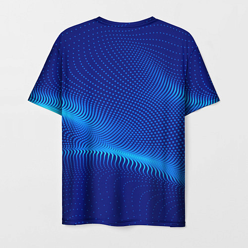 Мужская футболка Blue dots / 3D-принт – фото 2