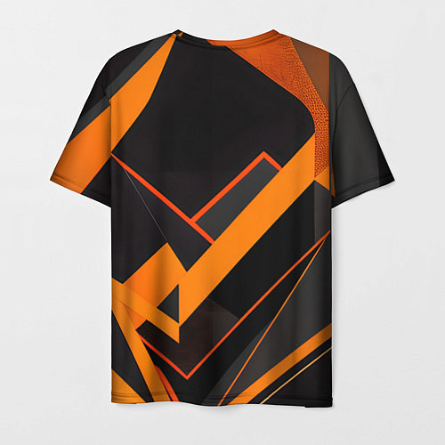 Мужская футболка Оранжевая молния: арт / 3D-принт – фото 2