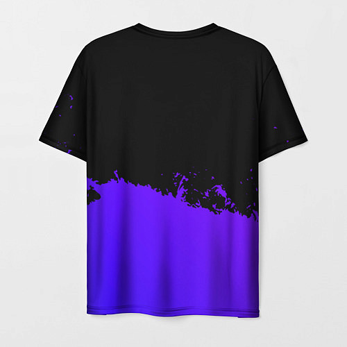 Мужская футболка Breaking Benjamin purple grunge / 3D-принт – фото 2