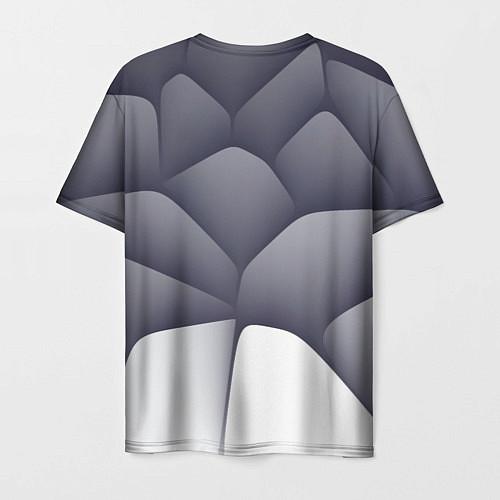 Мужская футболка Паттерн из гладких камней / 3D-принт – фото 2