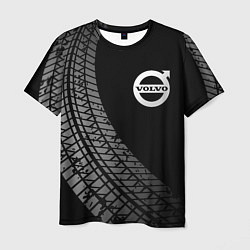 Мужская футболка Volvo tire tracks