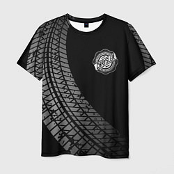 Футболка мужская Chrysler tire tracks, цвет: 3D-принт