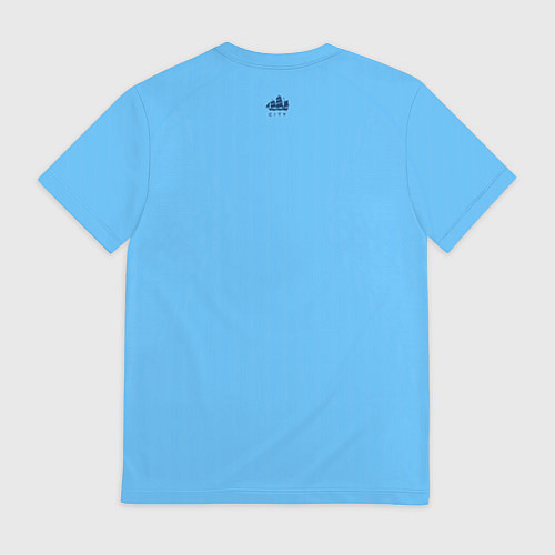 Мужская футболка Манчестер Сити форма 2223 домашняя / 3D-принт – фото 2