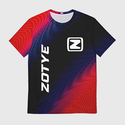 Футболка мужская Zotye красный карбон, цвет: 3D-принт