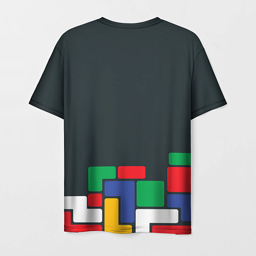 Мужская футболка Падающий блок тетрис / 3D-принт – фото 2