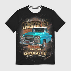 Футболка мужская Пикап Chevrolet Apache 3100 1959 года, цвет: 3D-принт