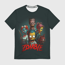 Футболка мужская Zombie simpsons, цвет: 3D-принт