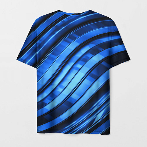 Мужская футболка Темно-синий металлик / 3D-принт – фото 2