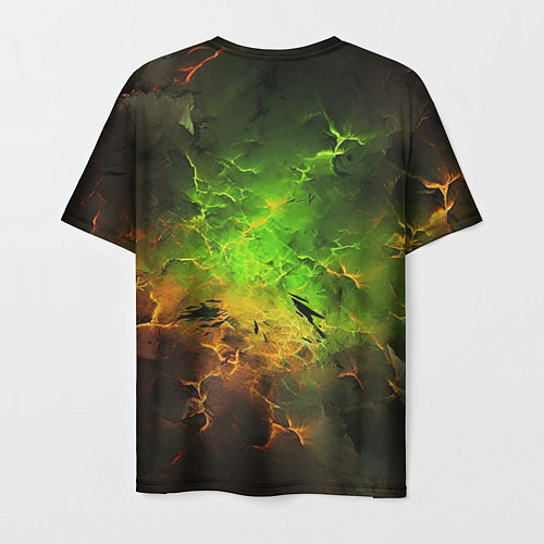 Мужская футболка Зеленый туман / 3D-принт – фото 2