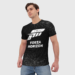 Футболка мужская Forza Horizon с потертостями на темном фоне, цвет: 3D-принт — фото 2