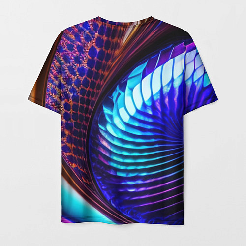 Мужская футболка Неоновый водоворот / 3D-принт – фото 2