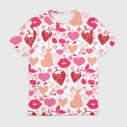 Мужская футболка Клубничная любовь