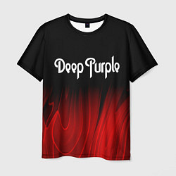 Футболка мужская Deep Purple red plasma, цвет: 3D-принт