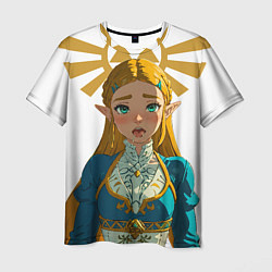 Футболка мужская The legend of Zelda - ahegao, цвет: 3D-принт