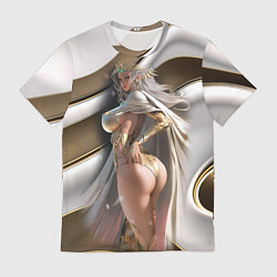 Футболка мужская Девушка с пышными формами, цвет: 3D-принт