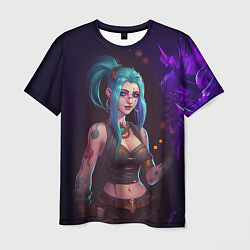 Футболка мужская Jinx arcane League of Legends, цвет: 3D-принт