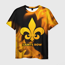 Футболка мужская Saints Row - gold gradient, цвет: 3D-принт