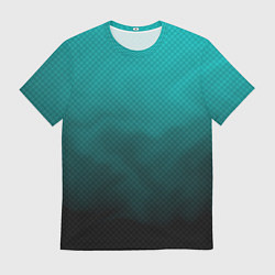 Мужская футболка Бирюзово-черный дым - Хуф и Ся