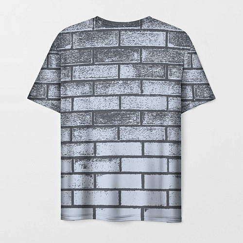 Мужская футболка Grey wall / 3D-принт – фото 2