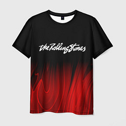 Футболка мужская Rolling Stones red plasma, цвет: 3D-принт