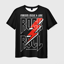 Футболка мужская Rock and Roll Forever, цвет: 3D-принт