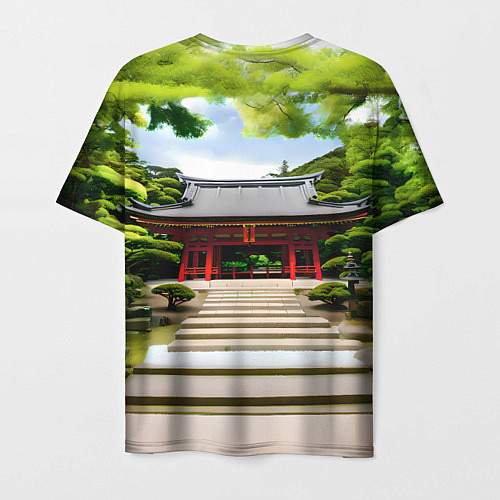 Мужская футболка Японский храм синто / 3D-принт – фото 2