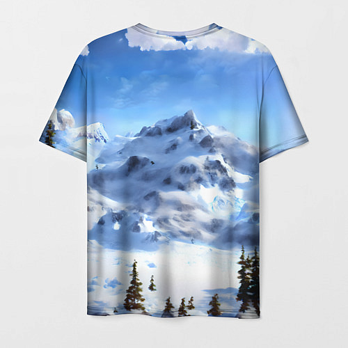 Мужская футболка Мамонт ледникового периода / 3D-принт – фото 2