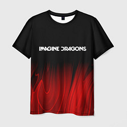 Футболка мужская Imagine Dragons red plasma, цвет: 3D-принт
