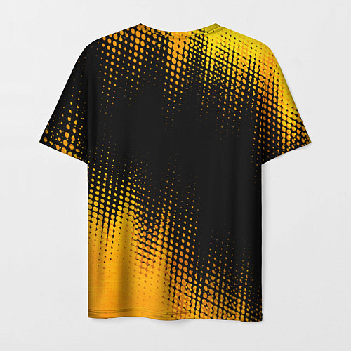 Мужская футболка Darling in the FranXX - gold gradient: символ свер / 3D-принт – фото 2