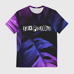Мужская футболка Sex Pistols neon monstera