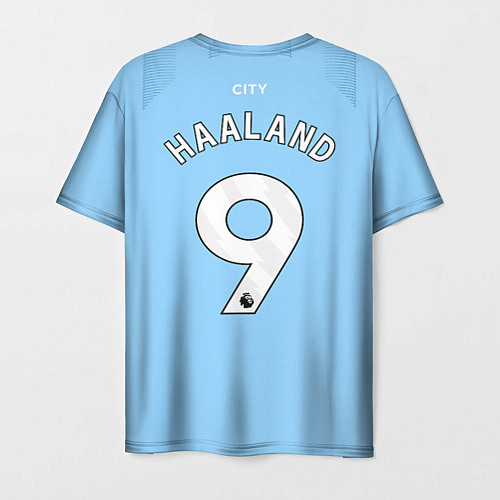Мужская футболка Эрлинг Холанд Манчестер Сити форма 2324 домашняя / 3D-принт – фото 2