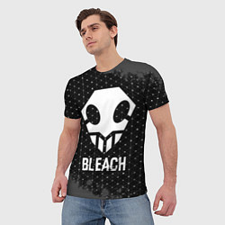 Футболка мужская Bleach glitch на темном фоне, цвет: 3D-принт — фото 2
