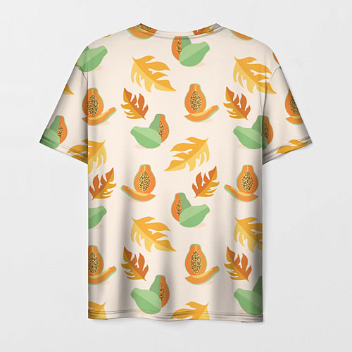 Мужская футболка Осенняя папайя / 3D-принт – фото 2