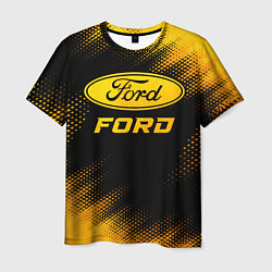 Футболка мужская Ford - gold gradient, цвет: 3D-принт