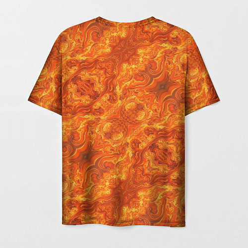 Мужская футболка Пламенный пожар / 3D-принт – фото 2
