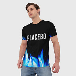 Футболка мужская Placebo blue fire, цвет: 3D-принт — фото 2